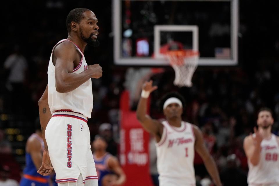 九游会官方app-火箭变阵收奇效:6人上双+5人15+ 杜兰特引五高首发复仇尼克斯